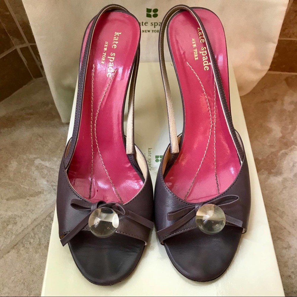 Kate Spade Amethyst/Kid Hattie Heels - Size 7.5